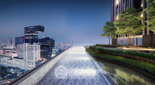รูปภาพ 1-BR 45 Sqm 27th-Floor Condo At KnightsBridge Space Rama 9, 300m to MRT Phra Ram 9 (ID 3128884)