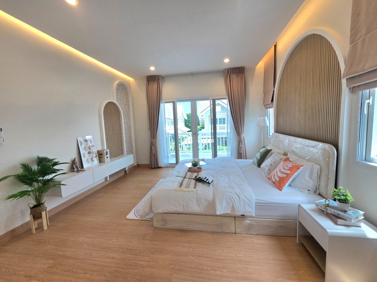 รูป บ้านเดี่ยวมินิมอล สไตล์อังกฤษ ถนนเลียบคลองสอง ม.บุราสิริ ปัญญาอินทรา ใกล้ห้างแฟชั่นไอส์แลนด์ ใกล้รถไฟฟ้าสายสีชมพู - รูปที่ 36/49
