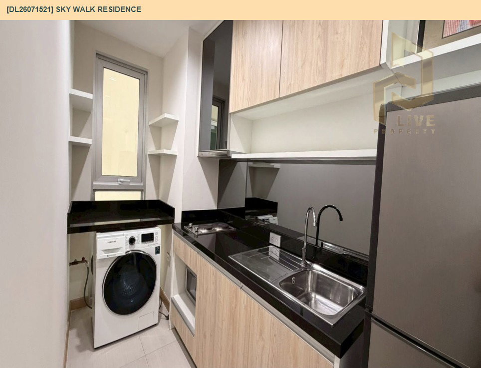 รูป DL26071521 ให้เช่าคอนโด สกาย วอร์ค เรสซิเดนซ์ (Sky Walk Residence ) ใกล้ BTS พระโขนง พร้อมเข้าอยู่ โทรด่วน 0638692663 LineID @952jdxxk - รูปที่ 6/7