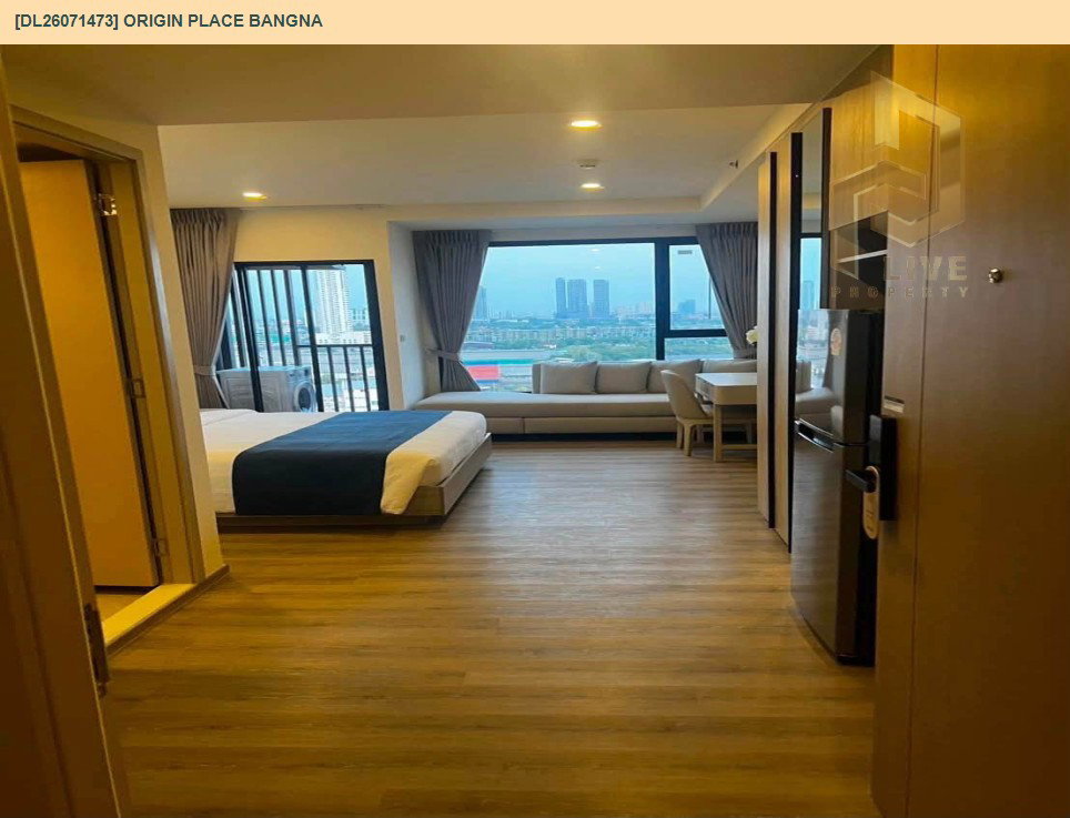 รูป DL26071473 ให้เช่าคอนโด ออริจิ้น เพลส บางนา (Origin place bangna) ใกล้ - พร้อมเข้าอยู่ โทรด่วน 0614453194 LineID @952jdxxk - รูปที่ 5/9