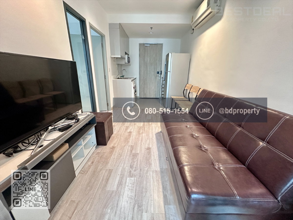 รูป Bestdeal ให้เช่า 1 ห้องนอน 31ตรม.ราคา 16,000/เดือนเท่านั้น เฟอร์นิเจอร์และเครื่องใช้ไฟฟ้าครบ“IDEO MOBI RAMA 9” ใกล้MRT และ เซ็นทรัลพระราม 9 - รูปที่ 2/9