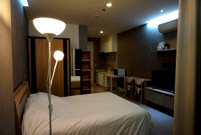 Condos for sale : P-90924 | T.C. Green🔥✨ Studio Condo for Sale | Garden View | Fully Furnished | Electric Stove Included | Near MRT Rama 9 | Tenant Included 