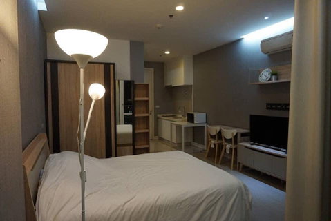 P-90924 | T.C. Green🔥✨ Studio Condo for Sale | Garden View | Fully Furnished | Electric Stove Included | Near MRT Rama 9 | Tenant Included 