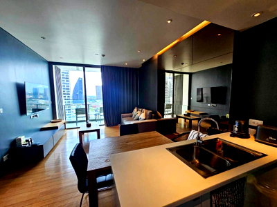 Condos for rent Big C Extra Rama 4 : For Rent Condo AEQUA SUKHUMVIT 49 Building 1, Floor 22,1 bed room, Room size 60 sqm