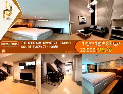 Condos for rent : DL26071486 Condo for rent, The Tree Sukhumvit 71 - Ekamai near สายสีส้ม, ready to move in, call urgently 0653619502 LineID @952jdxxk