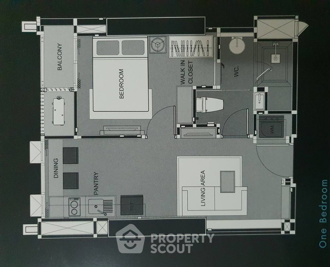 picture 1-BR Condo At RHYTHM Phahon-Ari, High-Floor (50th) Near BTS Saphan Khwai (ID 1210740) - 11/11