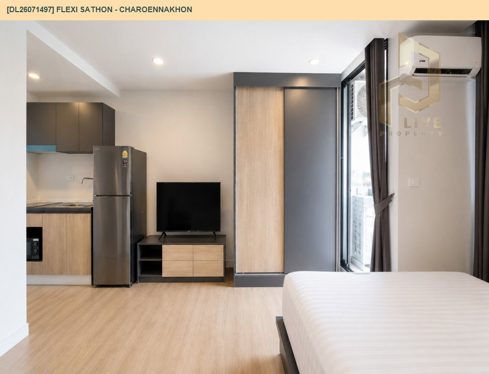 รูป DL26071497 ให้เช่าคอนโด เฟล็กซี่ สาทร - เจริญนคร (Flexi Sathon - Charoennakhon) ใกล้ BTS กรุงธนบุรี พร้อมเข้าอยู่ โทรด่วน 0614453194 LineID @952jdxxk - รูปที่ 5/7