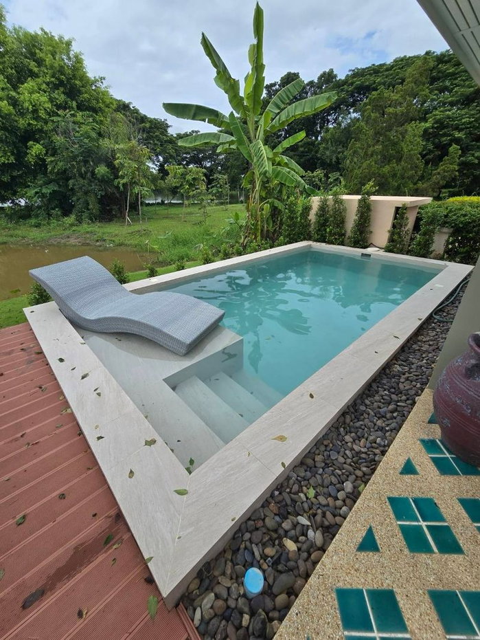 รูป 🏡 ขายด่วน! บ้านสไตล์ล้านนาร่วมสมัย วิวภูเขา-ทะเลสาบ พร้อมผู้เช่า ต.ออนใต้ สันกำแพง 📞 063-6649056 - รูปที่ 16/20