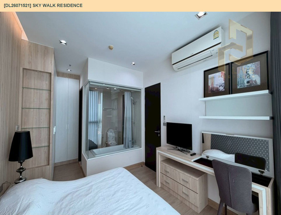 รูป DL26071521 ให้เช่าคอนโด สกาย วอร์ค เรสซิเดนซ์ (Sky Walk Residence ) ใกล้ BTS พระโขนง พร้อมเข้าอยู่ โทรด่วน 0638692663 LineID @952jdxxk - รูปที่ 5/7