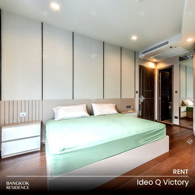 Condos for rent : Rental Condo 🌃 Ideo Q Victory, 1BR 38 sq.m. 25K 🌟 Great Layout, Near BTS Victory Monument 
