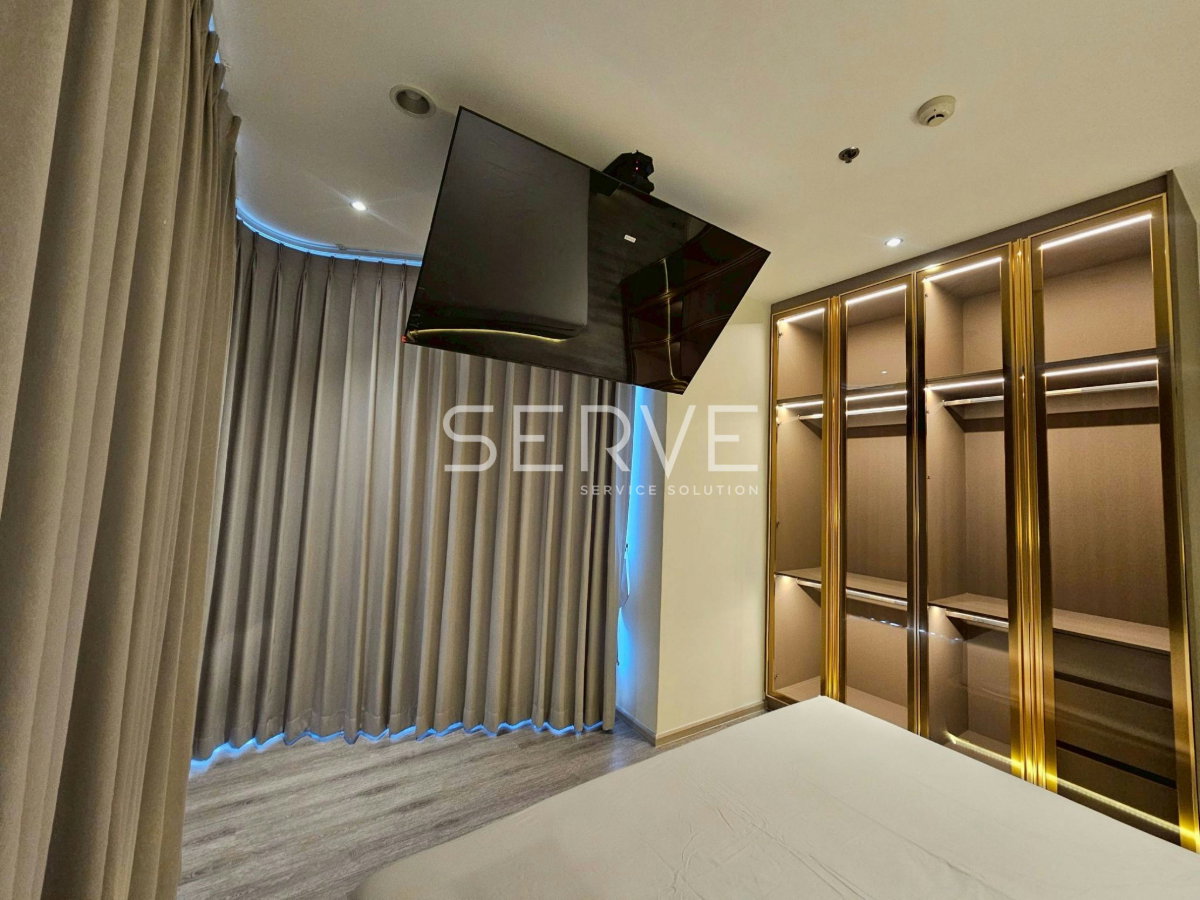 รูป 🔥50K-ห้องกว้าง 2นอน ตกแต่งหรู วิวดีมาก เฟอร์จัดเต็ม พร้อมเข้าอยู่ คอนโดทำเลดีใจกลางเมือง ใกล้ MRT เพชรบุรี และ ARL มักกะสัน @  Ideo Mobi Asoke - รูปที่ 4/12