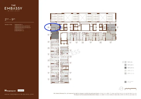 Embassy Wireless – Rare 43sqm 1 Bedroom Resale Opportunity 6627157