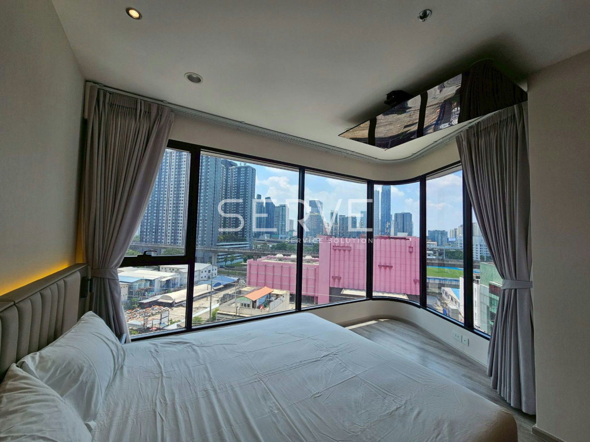 รูป 🔥50K-ห้องกว้าง 2นอน ตกแต่งหรู วิวดีมาก เฟอร์จัดเต็ม พร้อมเข้าอยู่ คอนโดทำเลดีใจกลางเมือง ใกล้ MRT เพชรบุรี และ ARL มักกะสัน @  Ideo Mobi Asoke - รูปที่ 10/12