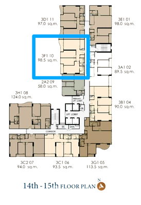 Condos for sale : 3-BR 99 Sqm For sale At Supalai Elite Sukhumvit 39, MRT Phetchaburi (ID 3131055)