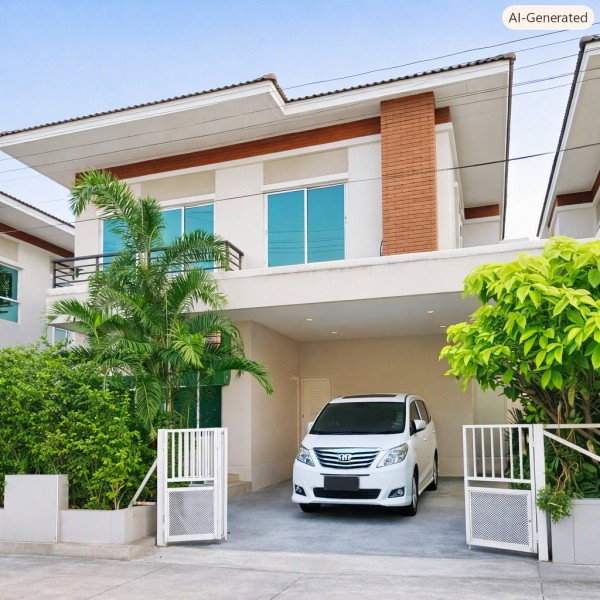 รูป ลำลูกกาคลอง2 สะพานใหม่ เซียร์รังสิต  BTSคูคต 2.19กม. บ้านเดี่ยว2ชั้น 200 ตร.ม. 49 ตร.ว. 3นอน 3น้ำ - รูปที่ 1/8