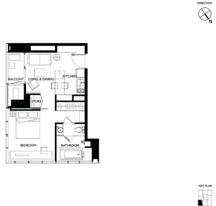 รูป คอนโดให้เช่า 1 ห้องนอน ในโครงการ เอ็ม สีลม 6628830 - รูปที่ 11/13