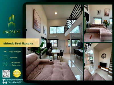 Houses for rent Samut Prakarn : AB06067 - Altitude Kraf Bangna : MegaBangna