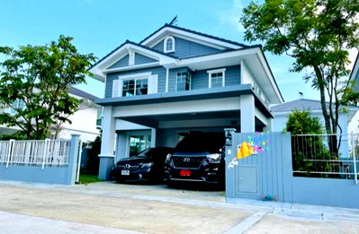 เช่าบ้านเดี่ยว นิคมบางปู(เหนือ) : ND1040  ให้เช่าหมู่บ้าน Villaggio Srinakarin-Bangna โครงการ 1