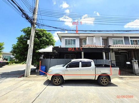 ทาวน์เฮ้าส์ 28.7 ตร.วา พฤกษาวิลล์ 43 พระราม 5 - นครอินทร์ บางกรวย นนทบุรี 3.2M