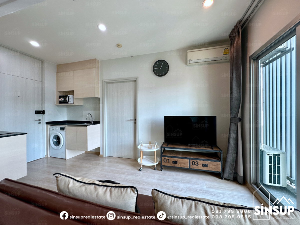 รูป 🌆 ให้เช่า 𝐍𝐨𝐛𝐥𝐞 𝐑𝐞𝐯𝐨𝐥𝐯𝐞 𝐑𝐚𝐭𝐜𝐡𝐚𝐝𝐚 | ห้อง Combine 2 ห้องนอน ขนาดใหญ่ 52 ตร.ม. ใกล้ MRT ศูนย์วัฒนธรรม ที่จอดรถ 2 คัน - รูปที่ 14/21