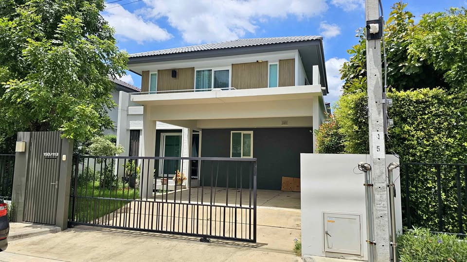 R3116 ให้เช่าบ้านเดี่ยว หมู่บ้าน มัณฑนา มอเตอร์เวย์-กรุงเทพกรีฑาตัดใหม่ (ว่างค่ะ) ใกล้ Airport Link ลาดกระบัง