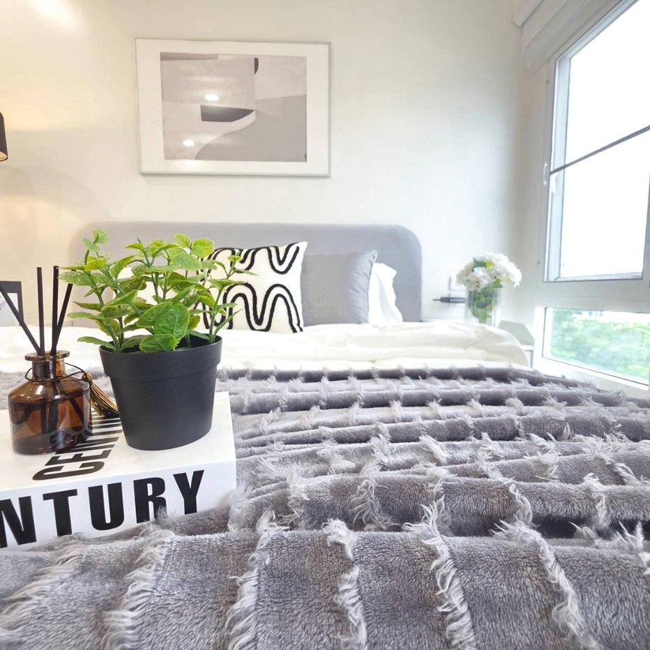 picture Selling Happy Condo Ratchada 18, large 80 sq.m. 2-bedroom unit, near MRT Sutthisan. - 1/22