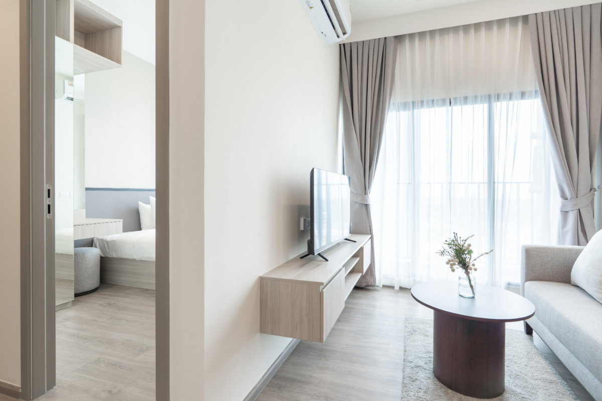 รูป ✅ ให้เช่า คอนโด เดอะ แฮมป์ตัน สวีท ระยอง  🛏️ 2 ห้อง  🛋️1 ห้องนั่งเล่น 🚿1 ห้องน้ำ  พร้อมเฟอร์นิเจอร์ 💥ห้องใหม่ พร้อมเข้าอยู่ - รูปที่ 4/19