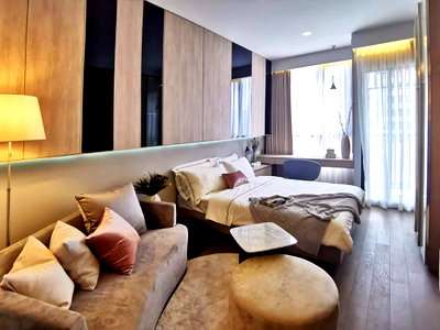 Condos for sale : Park Origin Phayathai【𝐒𝐄𝐋𝐋 & 𝐑𝐄𝐍𝐓】🔥Beautifully decorated studio room, fully furnished, packed with cuteness!🔥 Contact Line ID: @hacondo
