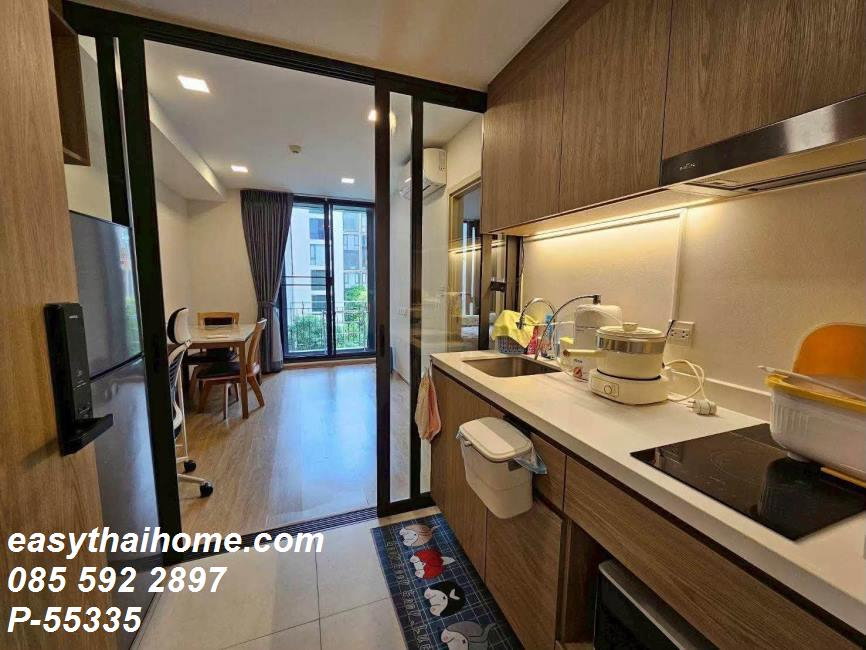 รูป P-55335 แต่งครบ เครื่องใช้ไฟฟ้าจัดเต็ม! The Nest Chula-Samyan 33 ตร.ม. 1 นอน ชั้น 4 วิวสระ ใกล้ MRT สามย่าน Line ID: @easythaihome 085-592-2897 - รูปที่ 4/12