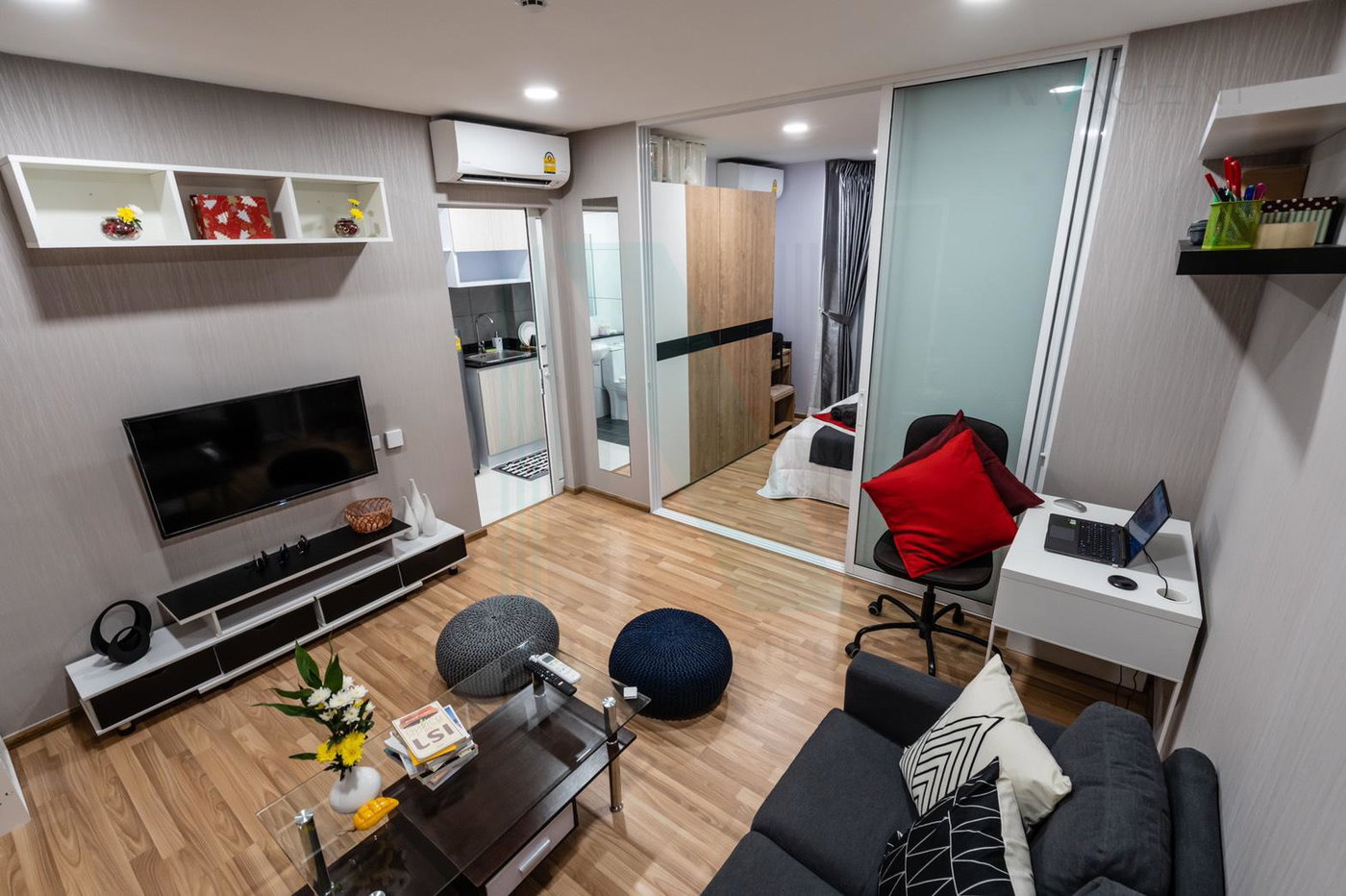 รูป 🚩Best room!🚩 ให้เช่าคอนโด กรีน วิลล์ คอนโด สุขุมวิท 101 อาคาร A ชั้น 4 1 ห้องนอน ขนาด 33.00 ตรม ใกล้ โรงพยาบาลสัตว์สุขุมวิท-ปุณณวิถี - รูปที่ 3/8
