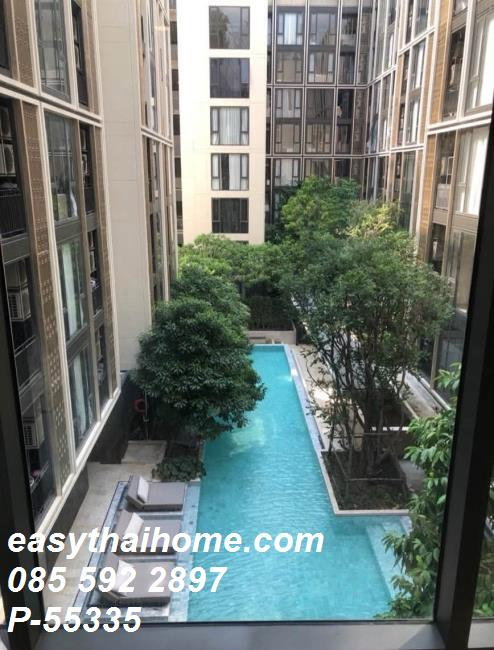รูป P-55335 แต่งครบ เครื่องใช้ไฟฟ้าจัดเต็ม! The Nest Chula-Samyan 33 ตร.ม. 1 นอน ชั้น 4 วิวสระ ใกล้ MRT สามย่าน Line ID: @easythaihome 085-592-2897 - รูปที่ 3/12
