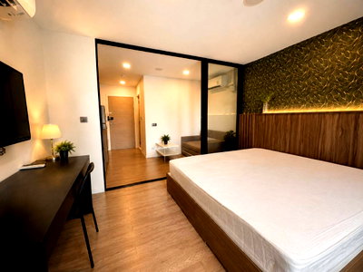 Condos for rent : 🔥 Beautiful room, ready to move in! Kave Town Space, next to Mingle Mall, next to Bangkok University, fully furnished, 