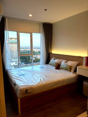 Condos for rent : P-55408 | Regent Home Bangna 🔥✨ 1-Bedroom Condo for Rent | High Floor | City View (East-Facing) | Fully Furnished | Washing Machine 