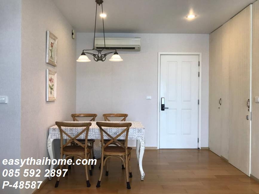 picture P-48587 Hive Sathorn 2 Bed 2 Bath (Master Bed + Bunk Bed Room) 70 sq.m. 17th Fl. City View Incl. Common Fee Line ID: @easythaihome 085-592-2897 - 6/10