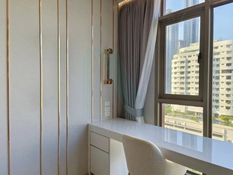 🚩 For rent condo RHYTHM EKKAMAI ESTATE Building 1, Floor 12,1 bed room, Room size 35.00 sqm