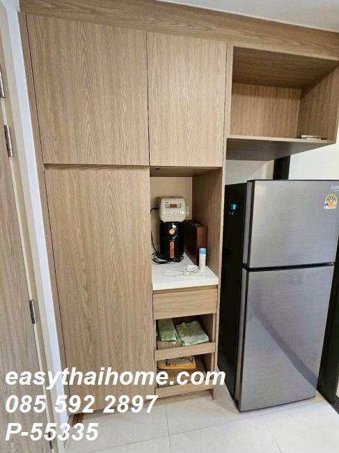 รูป P-55335 แต่งครบ เครื่องใช้ไฟฟ้าจัดเต็ม! The Nest Chula-Samyan 33 ตร.ม. 1 นอน ชั้น 4 วิวสระ ใกล้ MRT สามย่าน Line ID: @easythaihome 085-592-2897 - รูปที่ 5/12