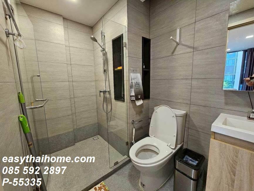 รูป P-55335 แต่งครบ เครื่องใช้ไฟฟ้าจัดเต็ม! The Nest Chula-Samyan 33 ตร.ม. 1 นอน ชั้น 4 วิวสระ ใกล้ MRT สามย่าน Line ID: @easythaihome 085-592-2897 - รูปที่ 12/12