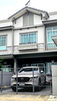 เช่าทาวน์โฮม กระทุ่มแบน สมุทรสาคร : ND1052 🏡ปล่อย เช่า  หมู่บ้าน Villaggio เพชรเกษม-สาย 4  แต่งสวย ✨🌴