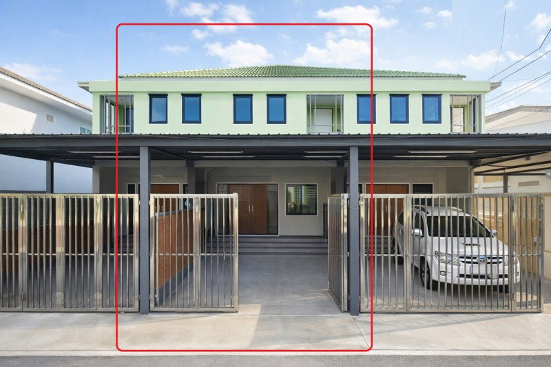 รูป ทาวน์เฮาส์ 2 ชั้น ให้เช่า 2นอนMRTรามอินทรา39 1.5 กม. 2แอร์ จอดรถ 3คัน 20ตร.ว. 150ตร.ม. รามอินทรา35-45 MRTมัยลาภ 680ม. 2น้ำ - รูปที่ 1/8