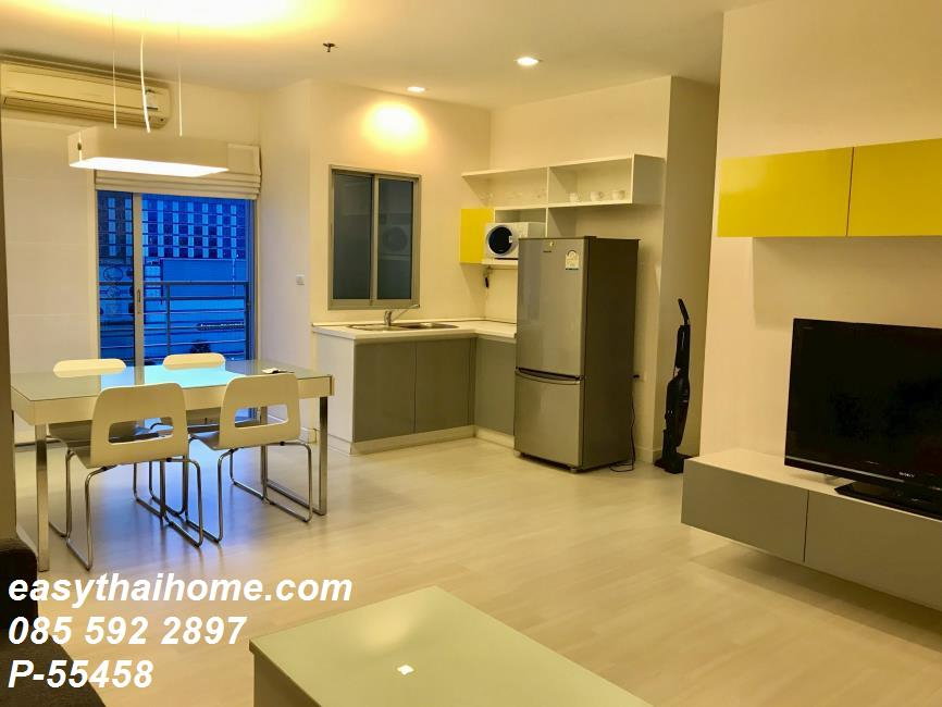 รูป P-55458 ห้องมุม 70 ตร.ม.! The Room Ratchada-Ladprao 2 นอน ชั้น 12 อาคาร C วิวเมือง ใกล้ MRT ลาดพร้าว Line ID: @easythaihome 085-592-2897 - รูปที่ 4/12