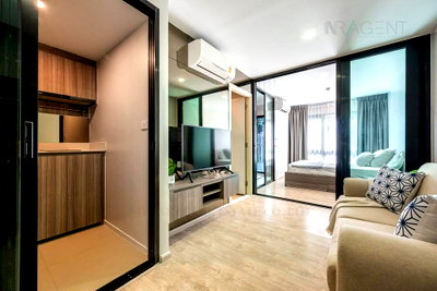 ขายคอนโด : ขายคอนโด ดิ ออริจิ้น สุขุมวิท 105 อาคาร A ชั้น 2 1 ห้องนอน ขนาด 27 ตรม ใกล้ ดาดฟ้า ลาซาล Market Park