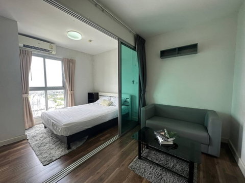 P-55453 | A Space Me Bangna🔥✨ Condo for Rent | 1 Bedroom | High Floor | City View | Fully Furnished | Washing Machine Included | Opposite Mega Bangna 