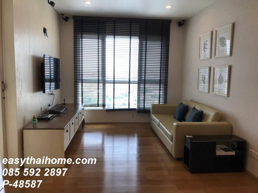 picture P-48587 Hive Sathorn 2 Bed 2 Bath (Master Bed + Bunk Bed Room) 70 sq.m. 17th Fl. City View Incl. Common Fee Line ID: @easythaihome 085-592-2897 - 4/10