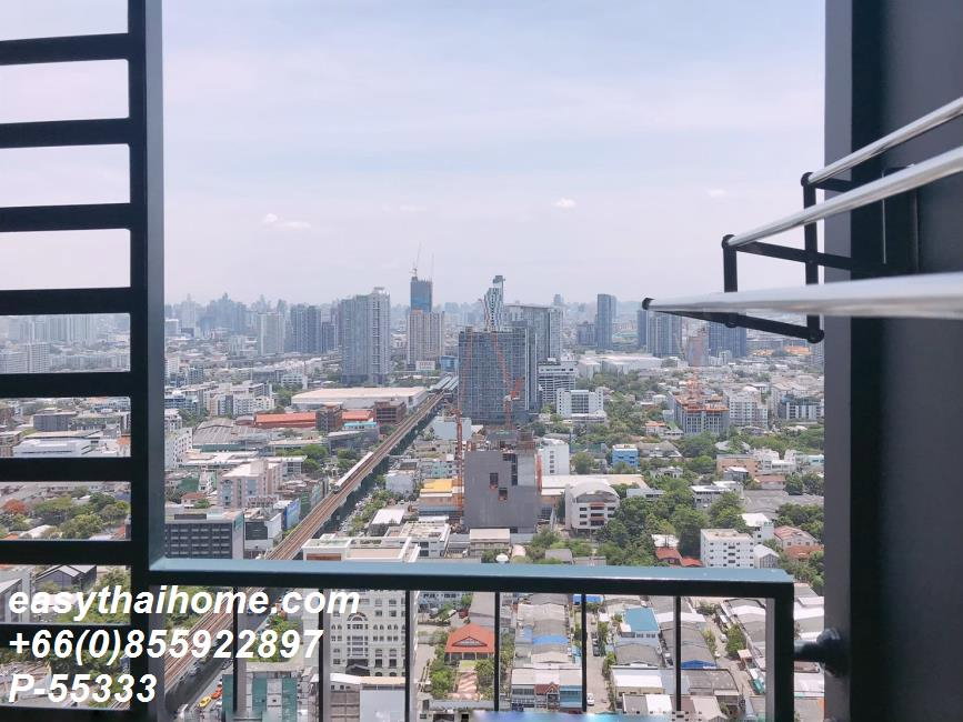 รูป P-55333 | ไอดีโอ สุขุมวิท 93🔥✨คอนโดให้เช่า ห้องสตูดิโอ ชั้นสูง วิวเมือง เฟอร์นิเจอร์ครบ พร้อมเครื่องซักผ้า ติด BTS บางจาก พร้อมเข้าอยู่ ✨ - รูปที่ 7/10