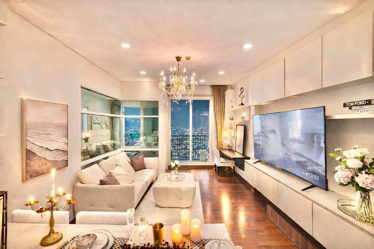 picture  IVY Thonglor | High-Floor Corner Unit | 85” Smart TV | Short-Term Rental Welcome | - 1/14