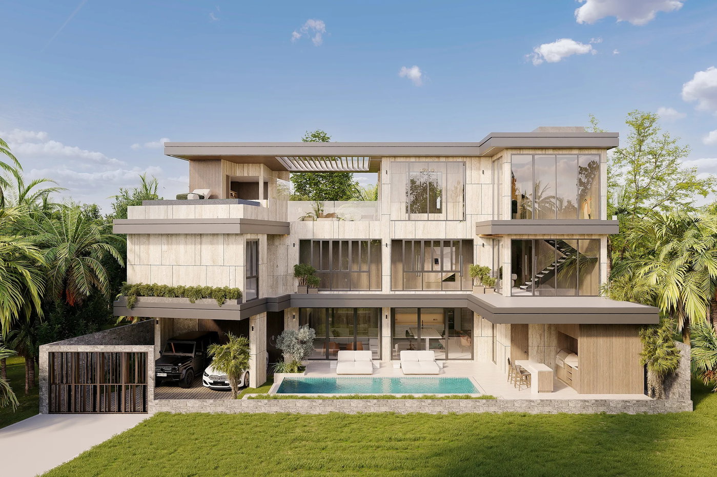 รูป Luxury Pool Villa for Sale Wongamat Pattaya Near the Beach - รูปที่ 24/24