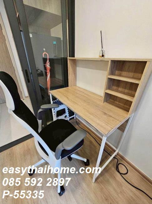 รูป P-55335 แต่งครบ เครื่องใช้ไฟฟ้าจัดเต็ม! The Nest Chula-Samyan 33 ตร.ม. 1 นอน ชั้น 4 วิวสระ ใกล้ MRT สามย่าน Line ID: @easythaihome 085-592-2897 - รูปที่ 7/12