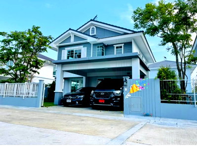 เช่าบ้านเดี่ยว นิคมบางปู(เหนือ) : ให้เช่าบ้านเดี่ยว 2 ชั้น วิลลาจจิโอ ศรีนครินทร์-บางนา 3 ห้องนอน 3 ห้องน้ำ