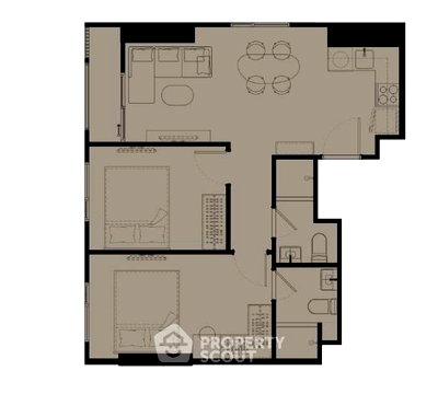 Condos for sale : 2-BR Condo At COBE Ratchada-Rama 9, 26th Floor Near MRT Huai Khwang (ID 3134405)