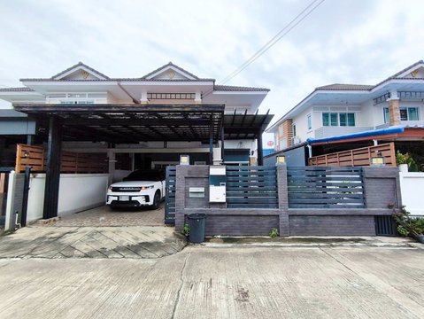 ขายถูกบ้าน 54.6 ตร.วา ม.ดับเบิ้ลยูโฟร์วิลเลจ ใกล้แยกบางสีทอง โลตัสนครอินทร์ 